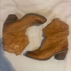 Aldo Tan Leather Ankle Boots